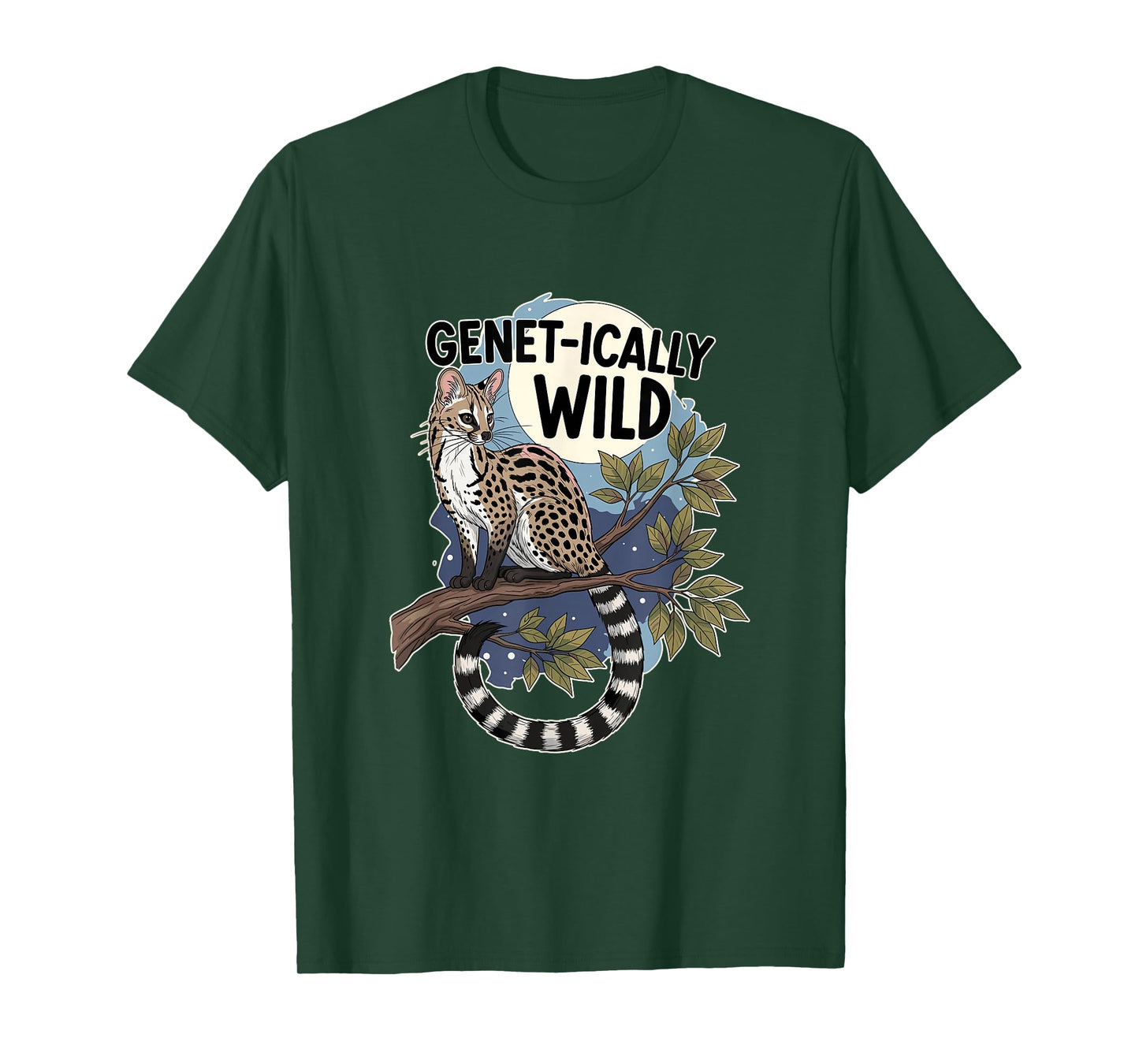 Genet-ically Wild Funny Genet Cat Lover T-Shirt