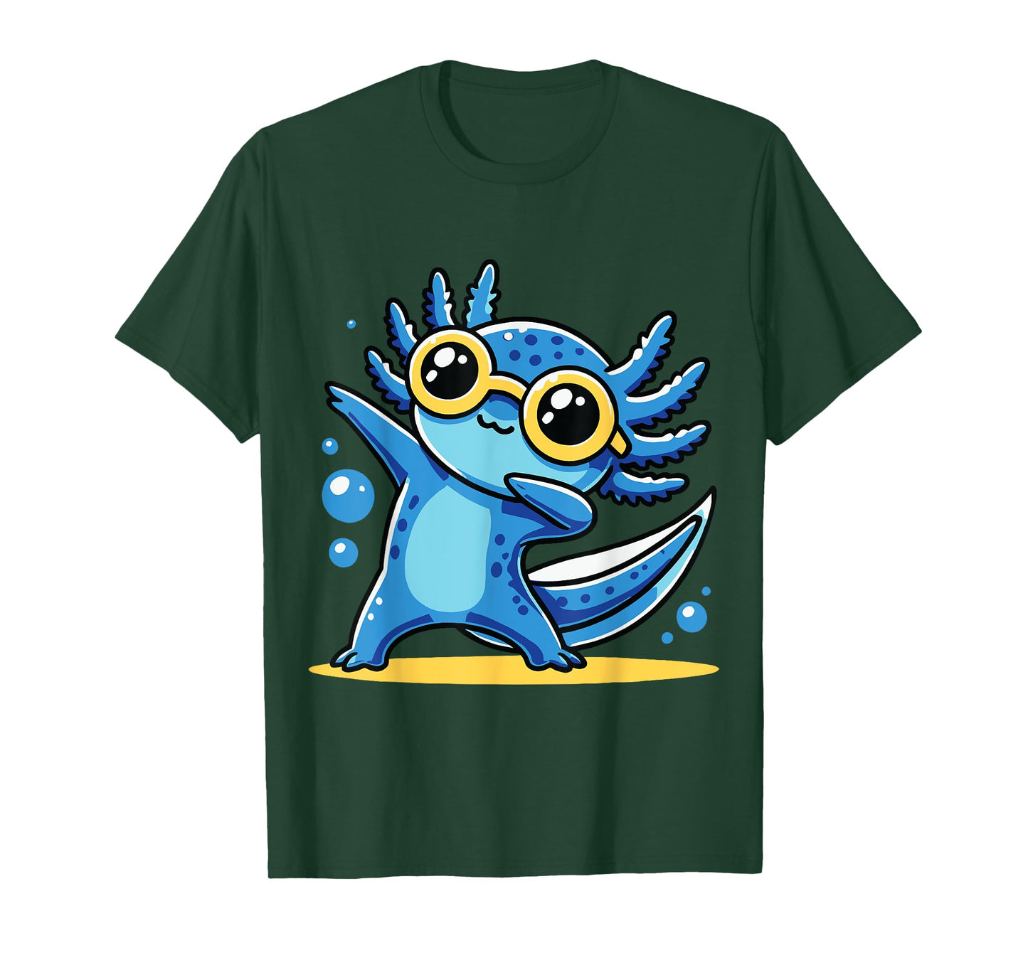 Dabbing Axolotl Kawaii Anime Funny Women Men Kids T-Shirt