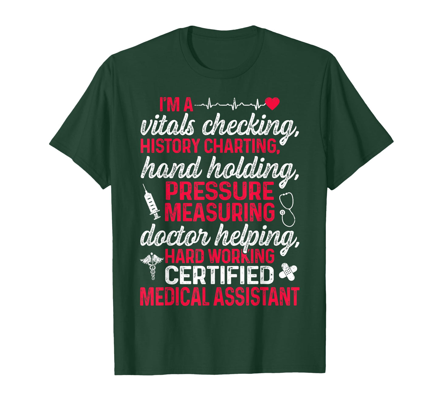 CMA Certified Medical Assistant Chart Assisting T-Shirt