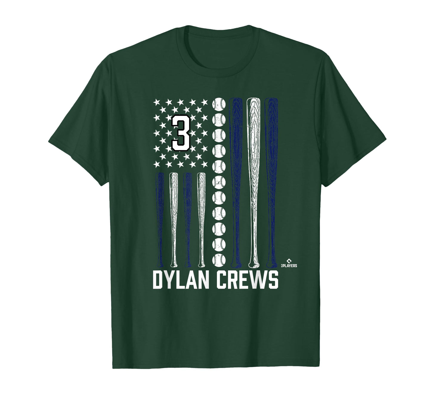 Baseball American Flag Dylan Crews Washington Baseball MLBPA T-Shirt