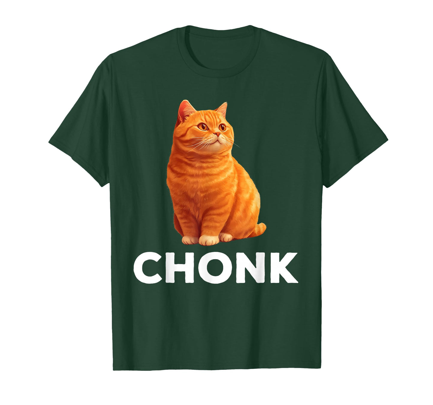 Chonk Orange Cat Funny Cat Lover T-Shirt