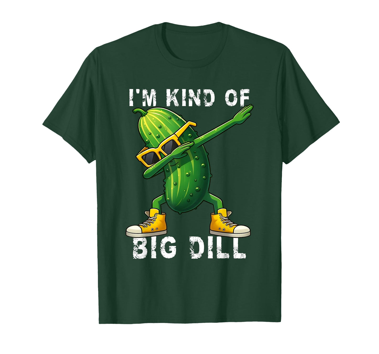 I’m Kind Of Big Dill Pickle Dabbing Halloween Cucumber T-Shirt