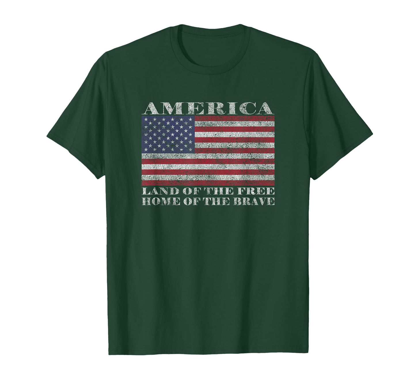 America Land Of The Free Home Of The Brave T-Shirt T-Shirt