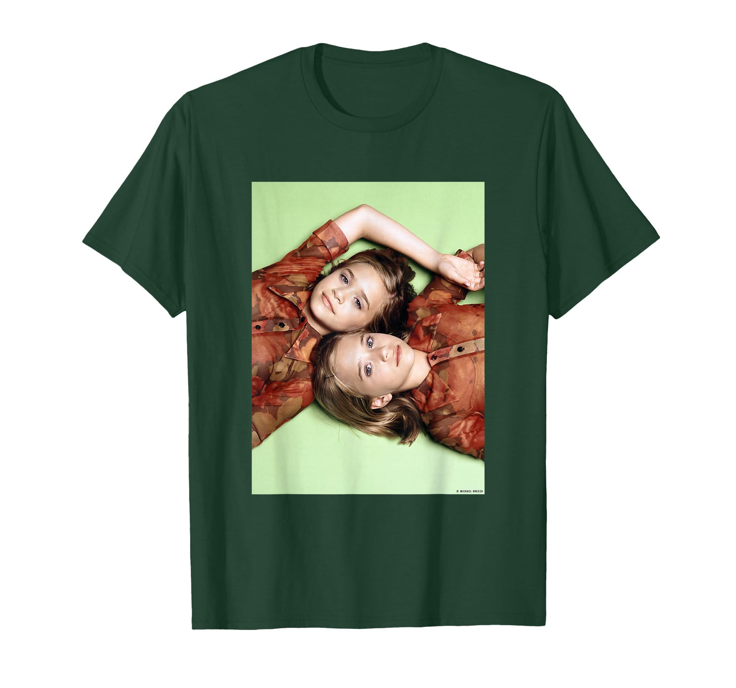 Mary-Kate Ashley Olsen Twins Full House by Michael Grecco T-Shirt