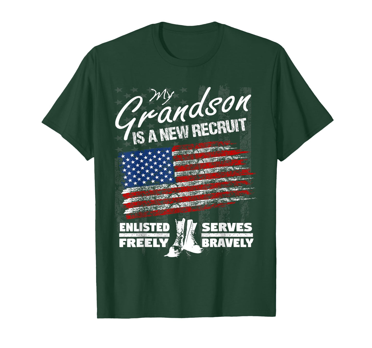 New Recruit Shirt - My Grandson Joined the U.S. Military