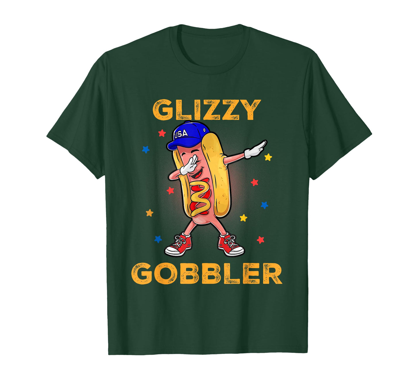 Funny Glizzy Gobbler Hotdog Men Women T-Shirt