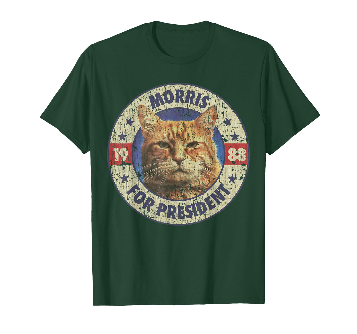 Morris For President Vintage 1988 Cat Lover T-Shirt