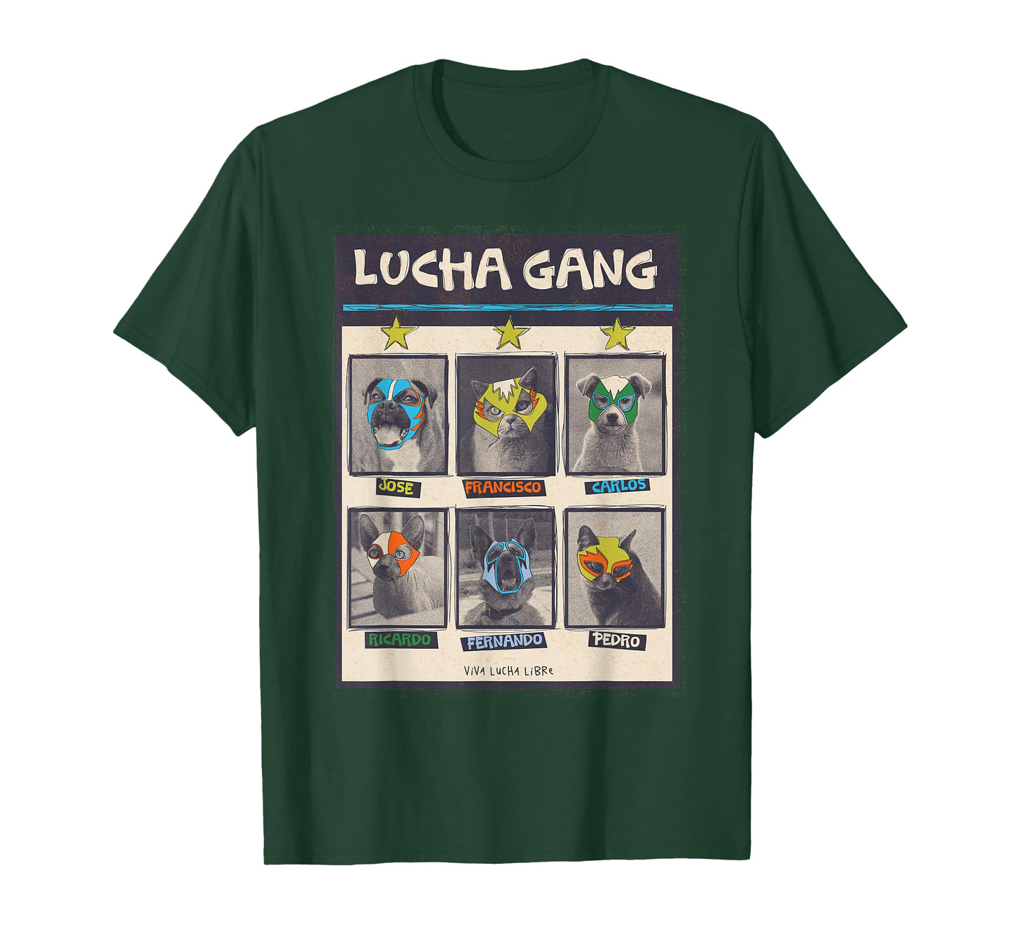 Lucha Libre Mexico Puppy Wrestling Mask Luchador Birthday T-Shirt