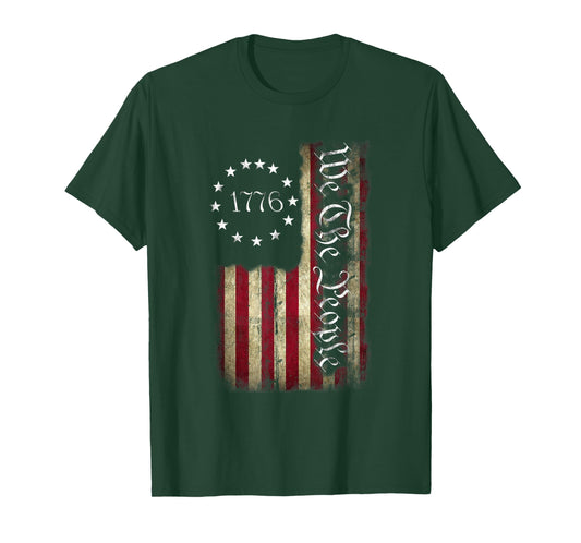 1776 We The People Patriotic American Constitution T-Shirt