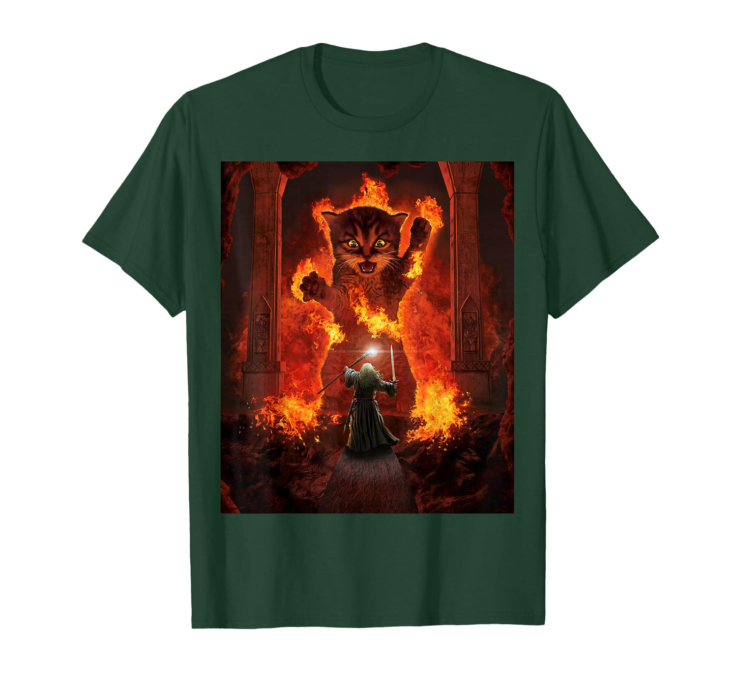 Balrog Cat Funny Kitten Kitty Cat Lover Men Women T-Shirt