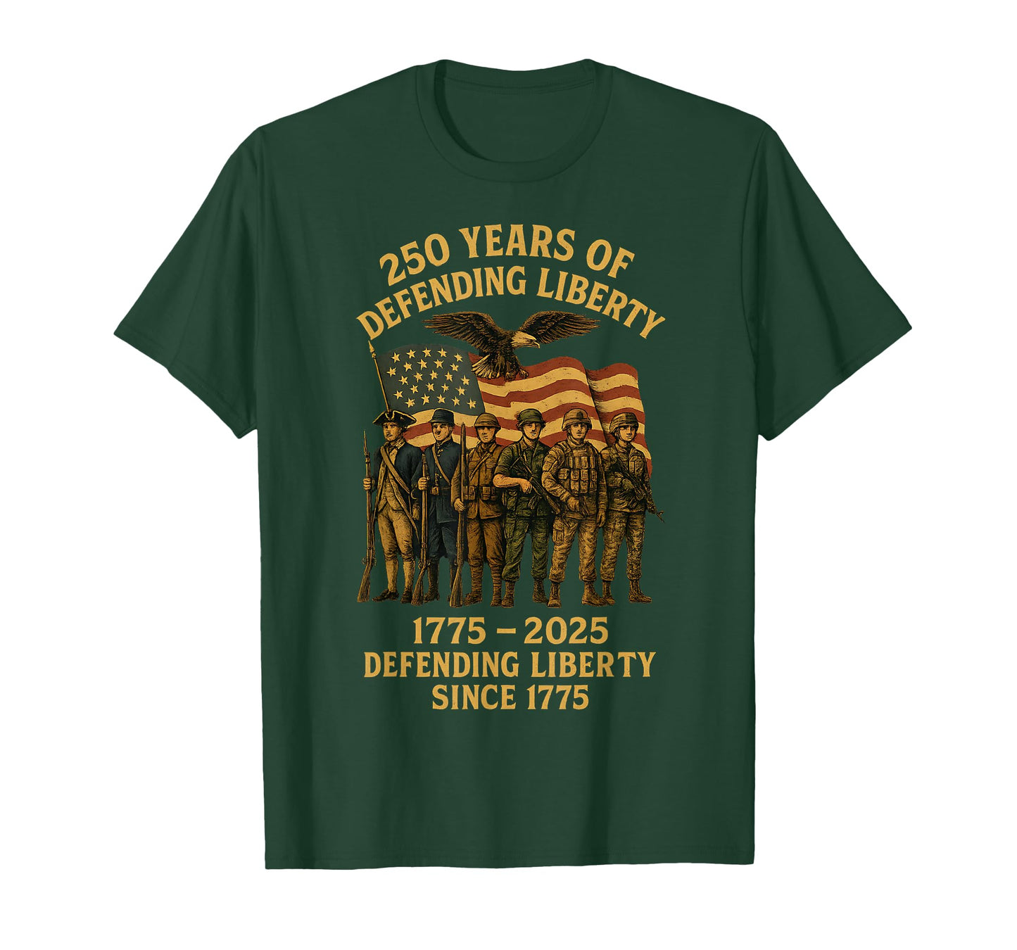 Patriotic USA Army Us Military Parade 250th Anniversary 2025 T-Shirt