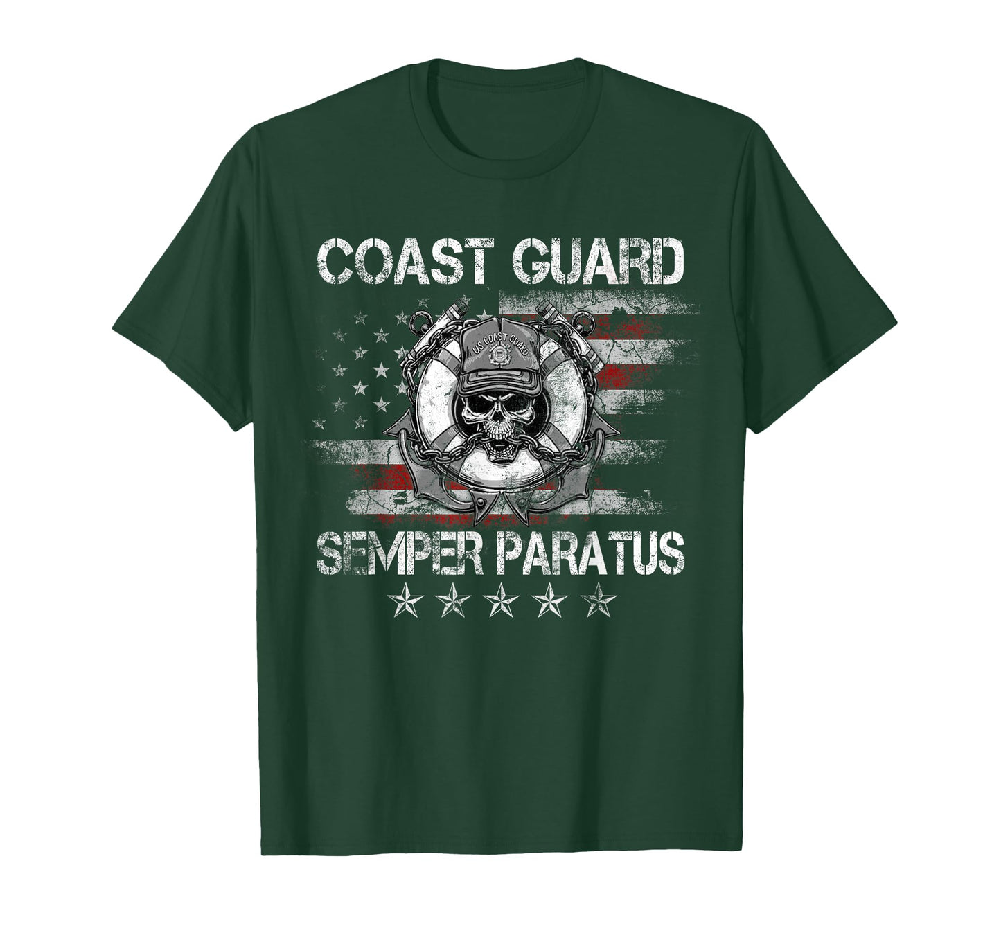 U.S. Coast Guard Semper Paratus T Shirt USCG Vetean Gift T-Shirt