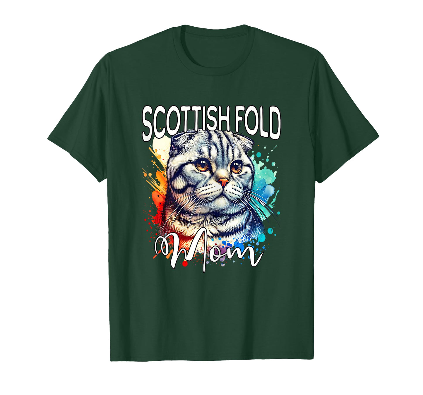 Scottish Fold Mom Cat Mom Scottish Fold T-Shirt