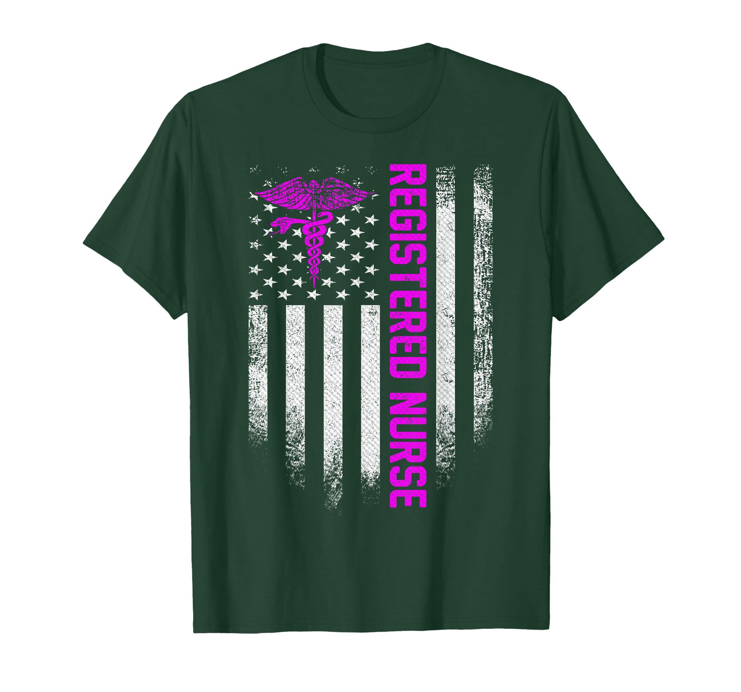 Vintage USA RN Registered Nurse American Flag T-Shirt Small