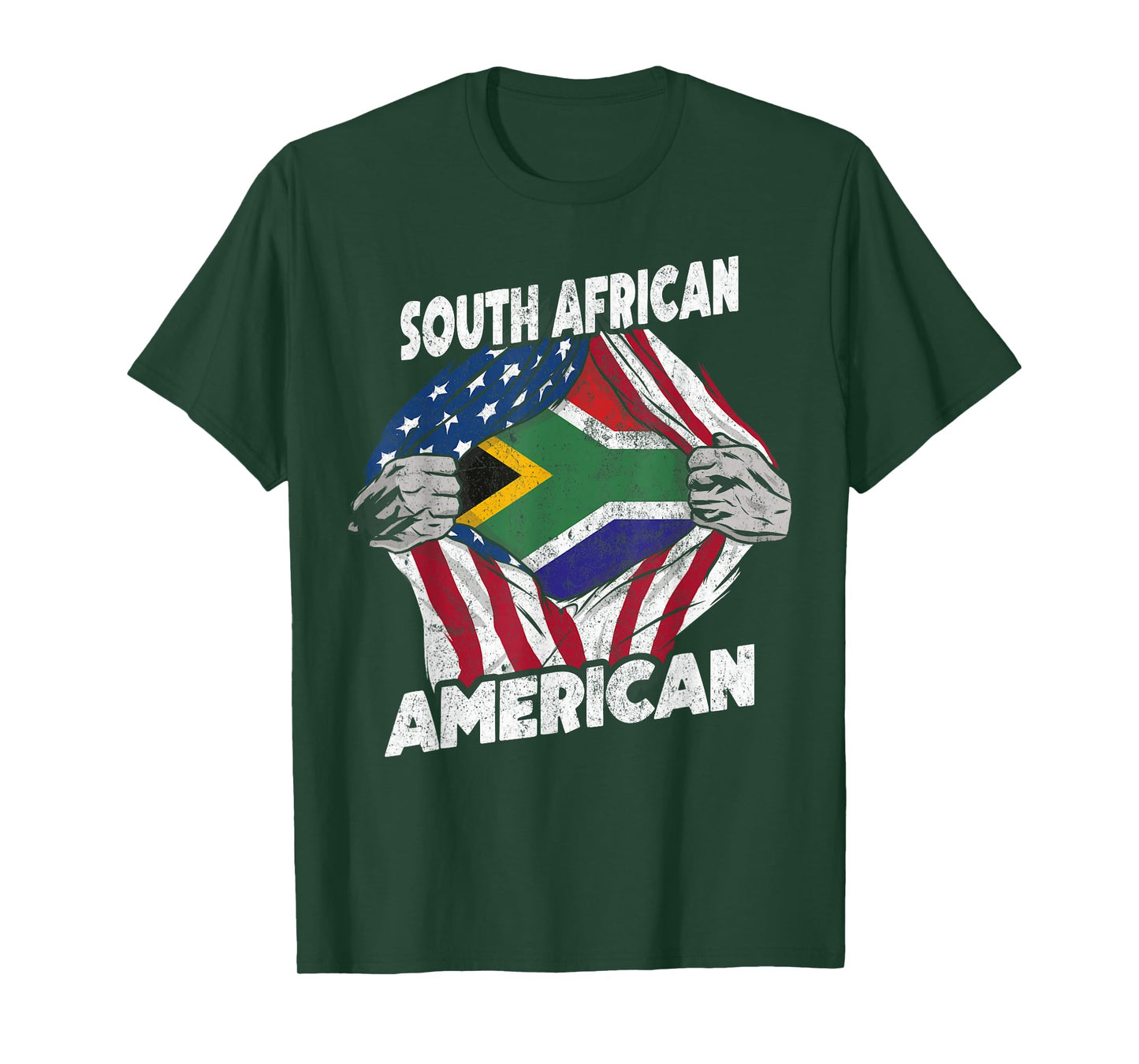South African And American Flag South Africa Proud T-Shirt