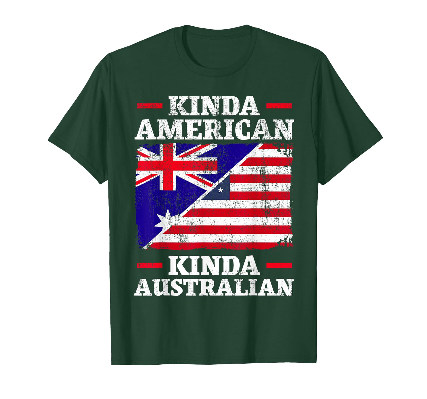 Kinda American Kinda Australian America Australia USA T-Shirt