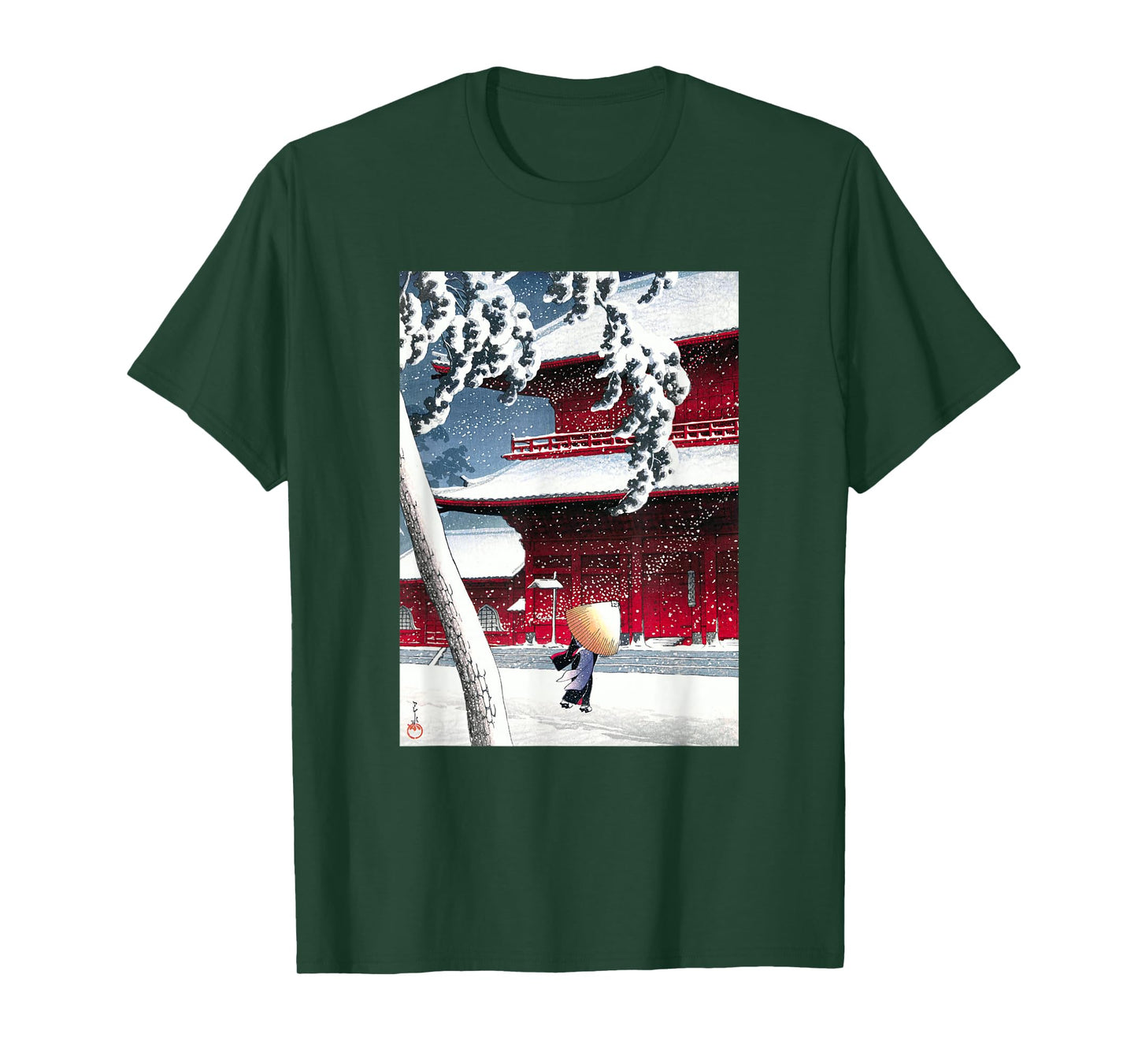 Zojo Shrine in Shiba by Hasui Kawase Shin-hanga Ukiyo-e T-Shirt
