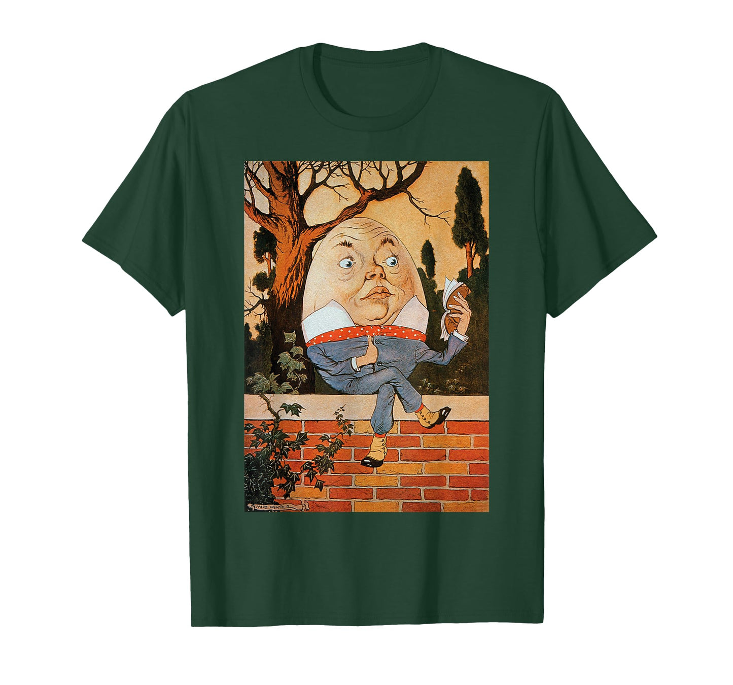 Classic Fairytale Nursery Rhymes Humpty Dumpty Sat on a Wall T-Shirt