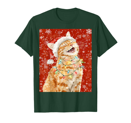 Christmas Orange Cat T-Shirt