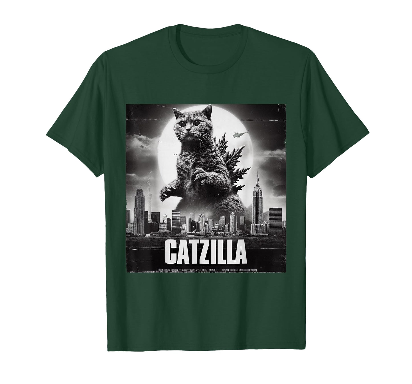 Catzilla Cat Japanese Art Funny T-Shirt