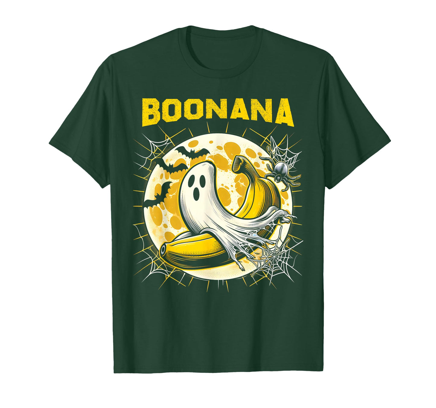 Boonana Ghost Costume Funny Banana Ghost Boonana Halloween T-Shirt