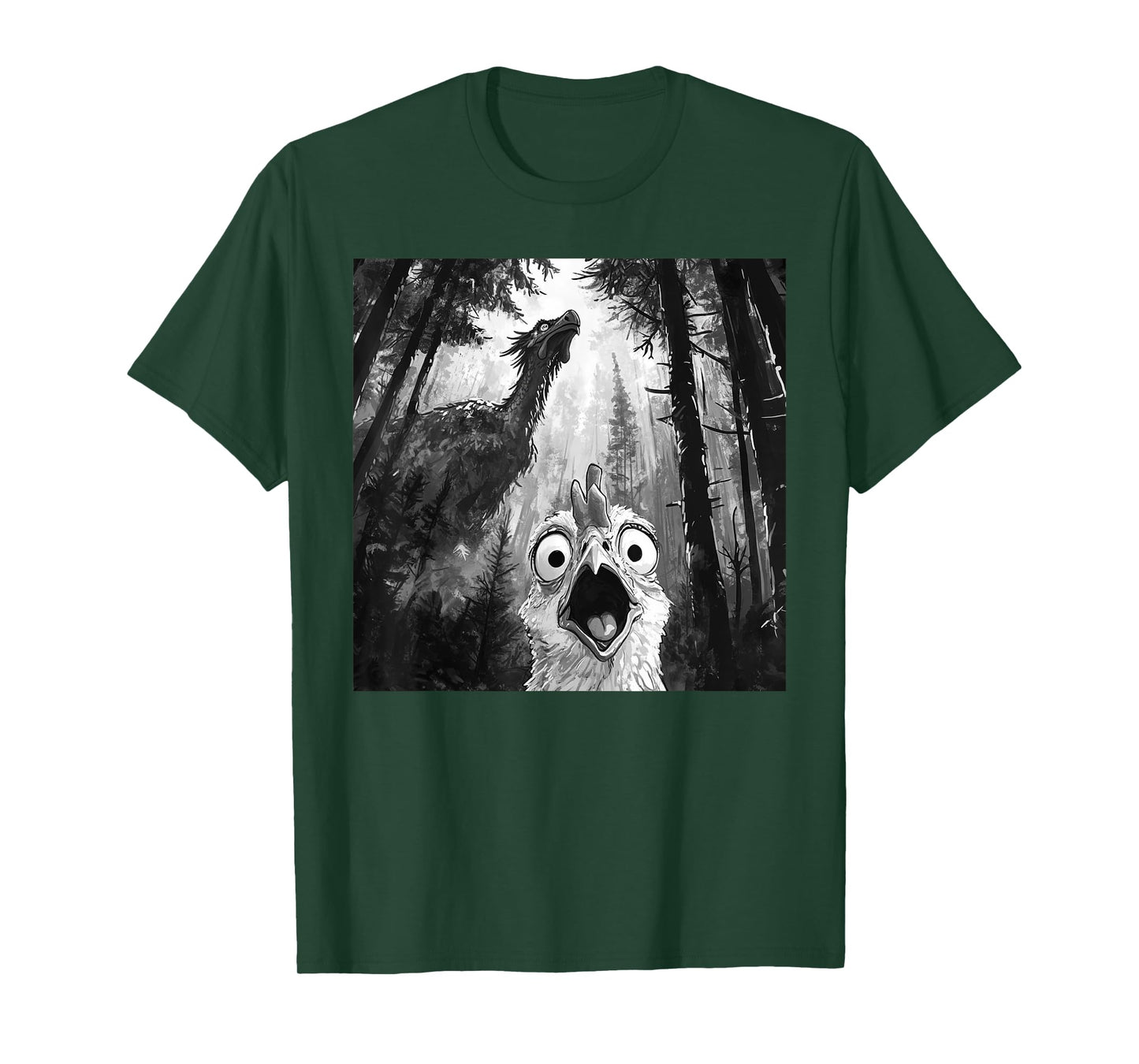Chicken Selfie With Dragon Funny T-Shirt
