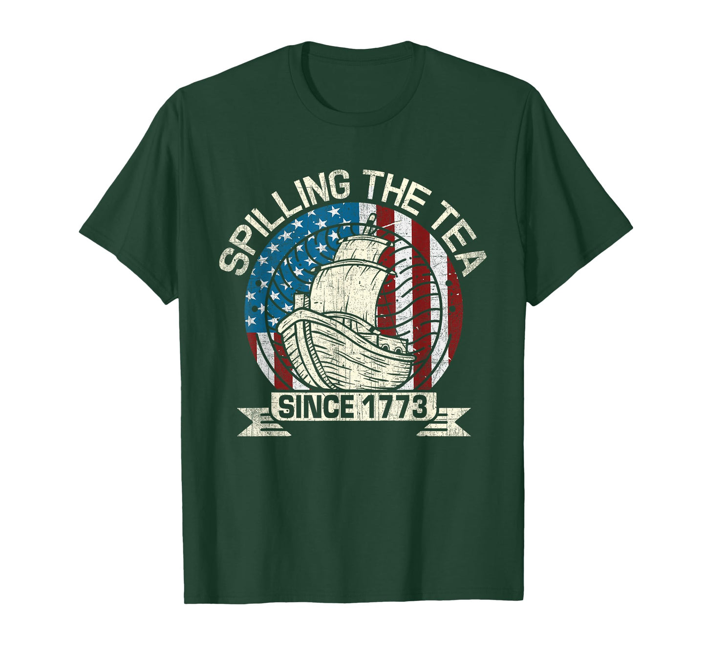 Spilling The Tea Since 1773 Patriotic Tea Party July 4th T-Shirt