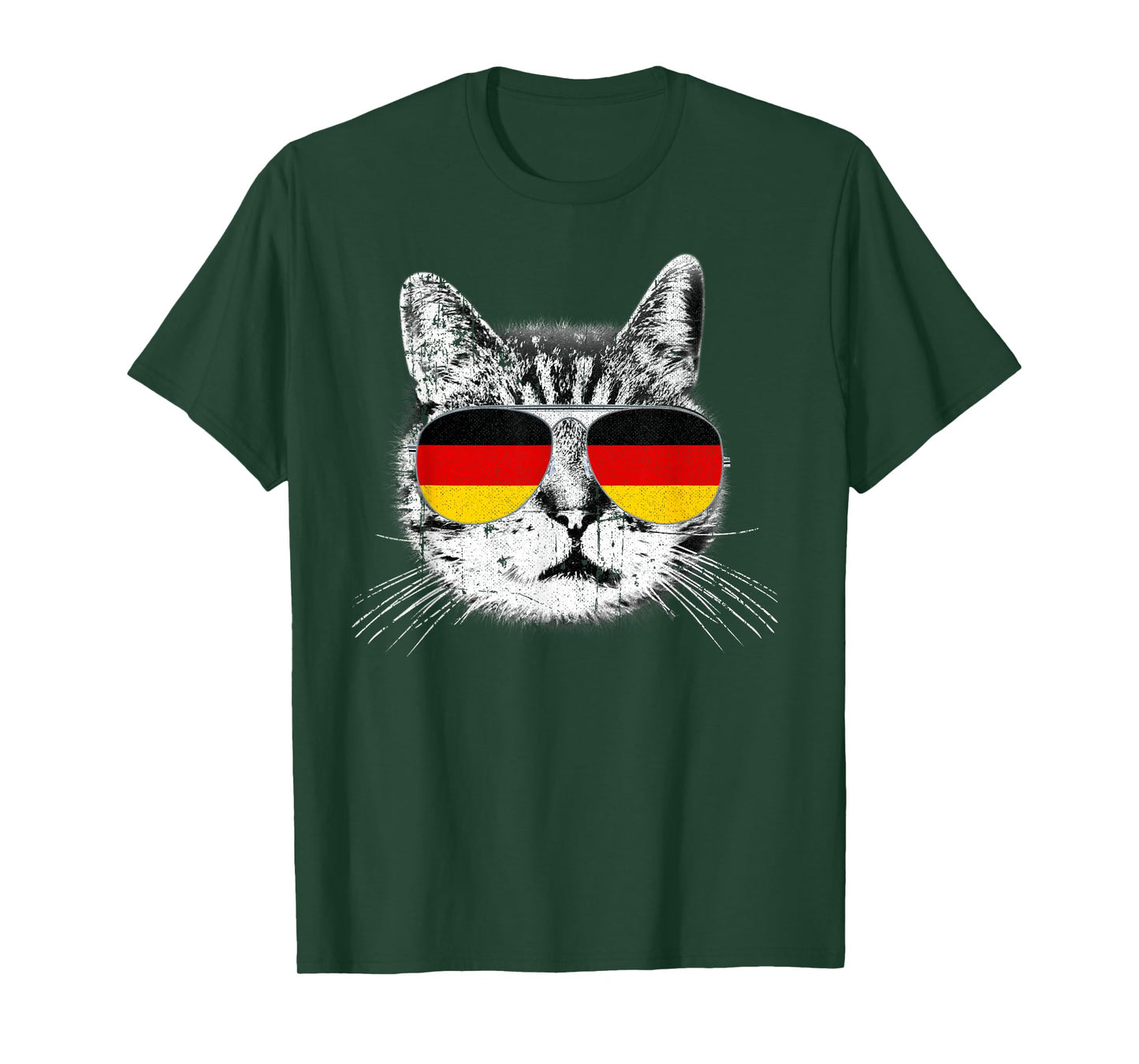 German Flag T Shirt Cat Heritage Pride Germany Oktoberfest T-Shirt
