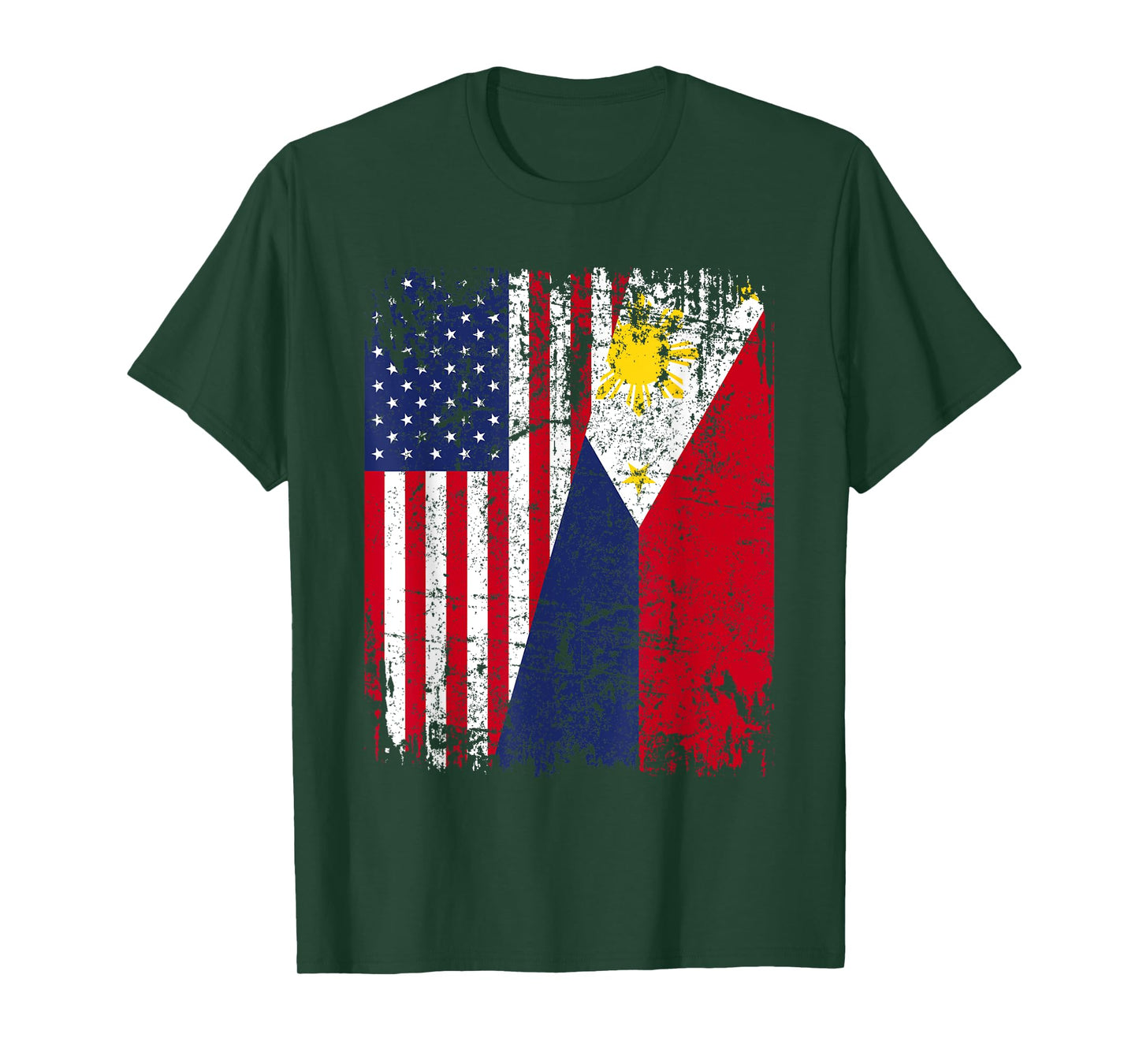 FILIPINO American Flag | Men Women Kids USA PHILIPPINES FLAG T-Shirt
