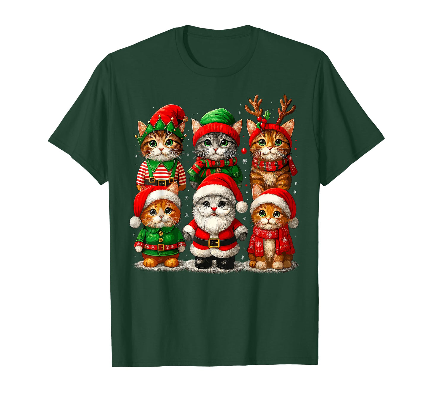 Cute Christmas Cats T-Shirt