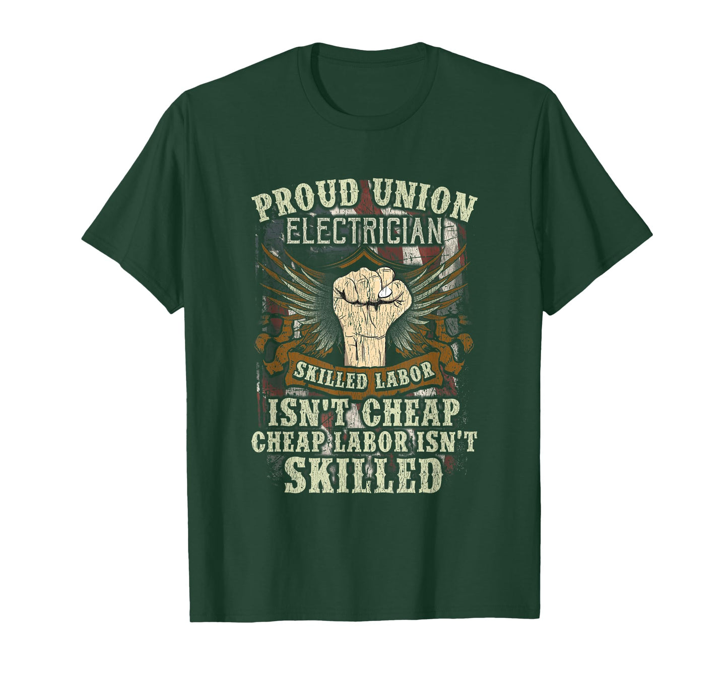 Union Electrician Shirt Proud Skilled Labor Isn't Cheap Tee