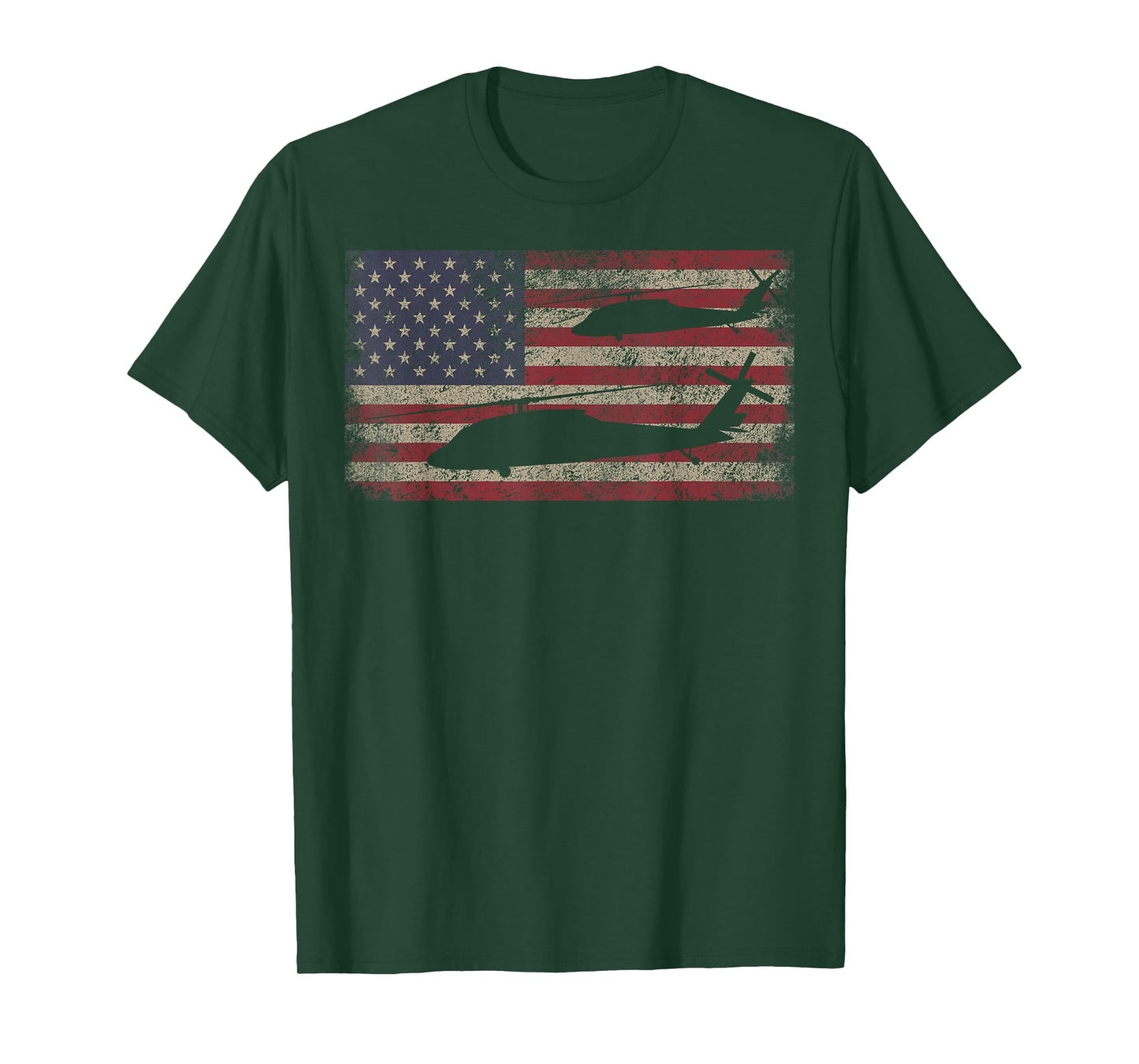UH-60 Black Hawk Helicopter USA Vintage American T-Shirt