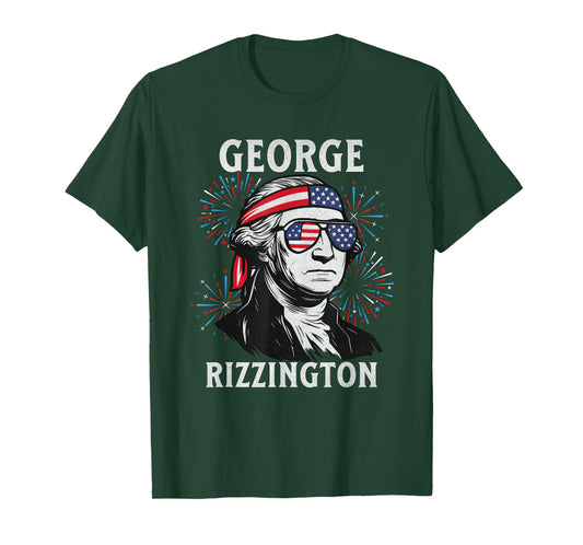 George Rizzington Funny 4th of July George Washington USA T-Shirt