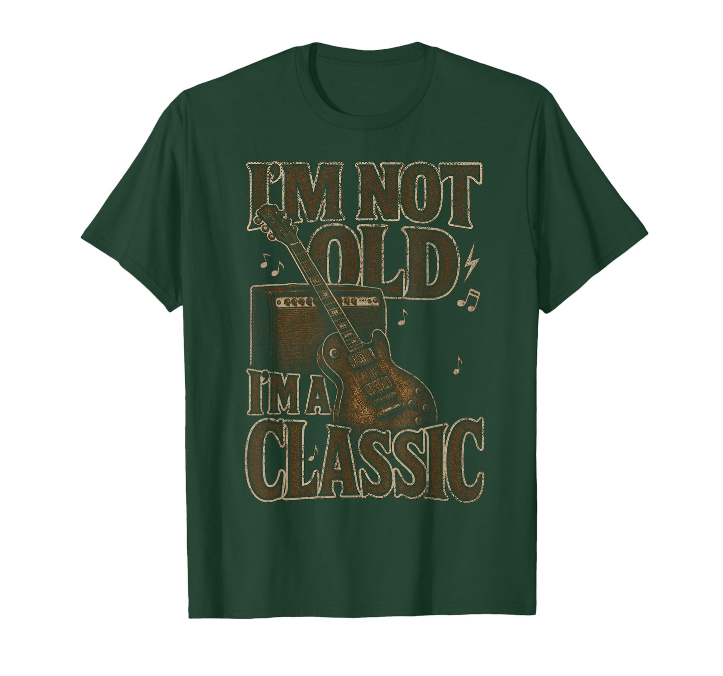 I’m Not Old I’m A Classic Shirt Vintage Guitar Music Lover T-Shirt