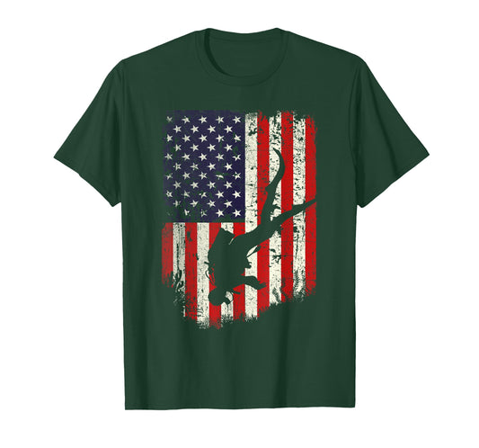 Scuba Diver - Scuba Diving American Flag T-Shirt