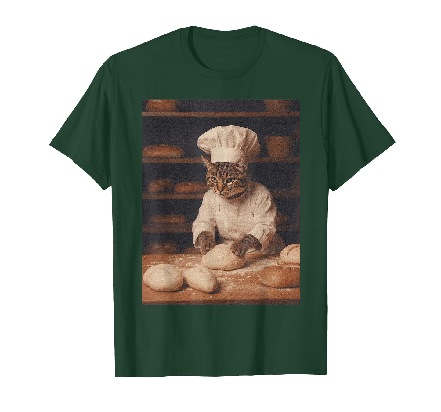 Baker Cat Baking Lover Kitty Biscuits Bakery Cat Mom Women T-Shirt