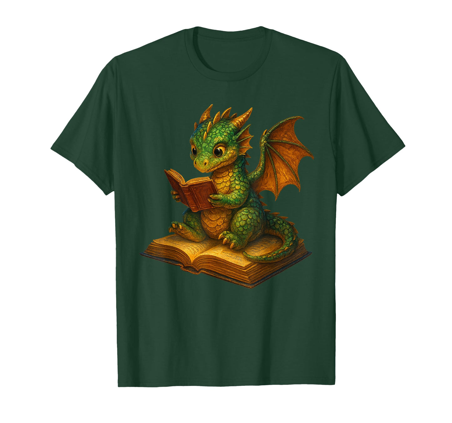 Reading Dragon Shirt for Bookish, Teacher Librarian Bookworm T-Shirt