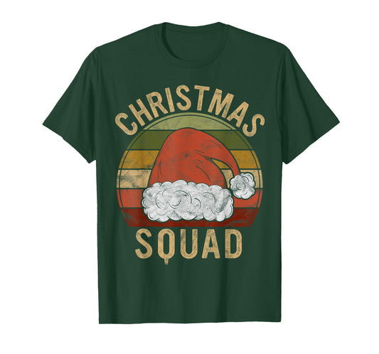 Christmas Squad Costume Gift Santa Matching Family Xmas T-Shirt