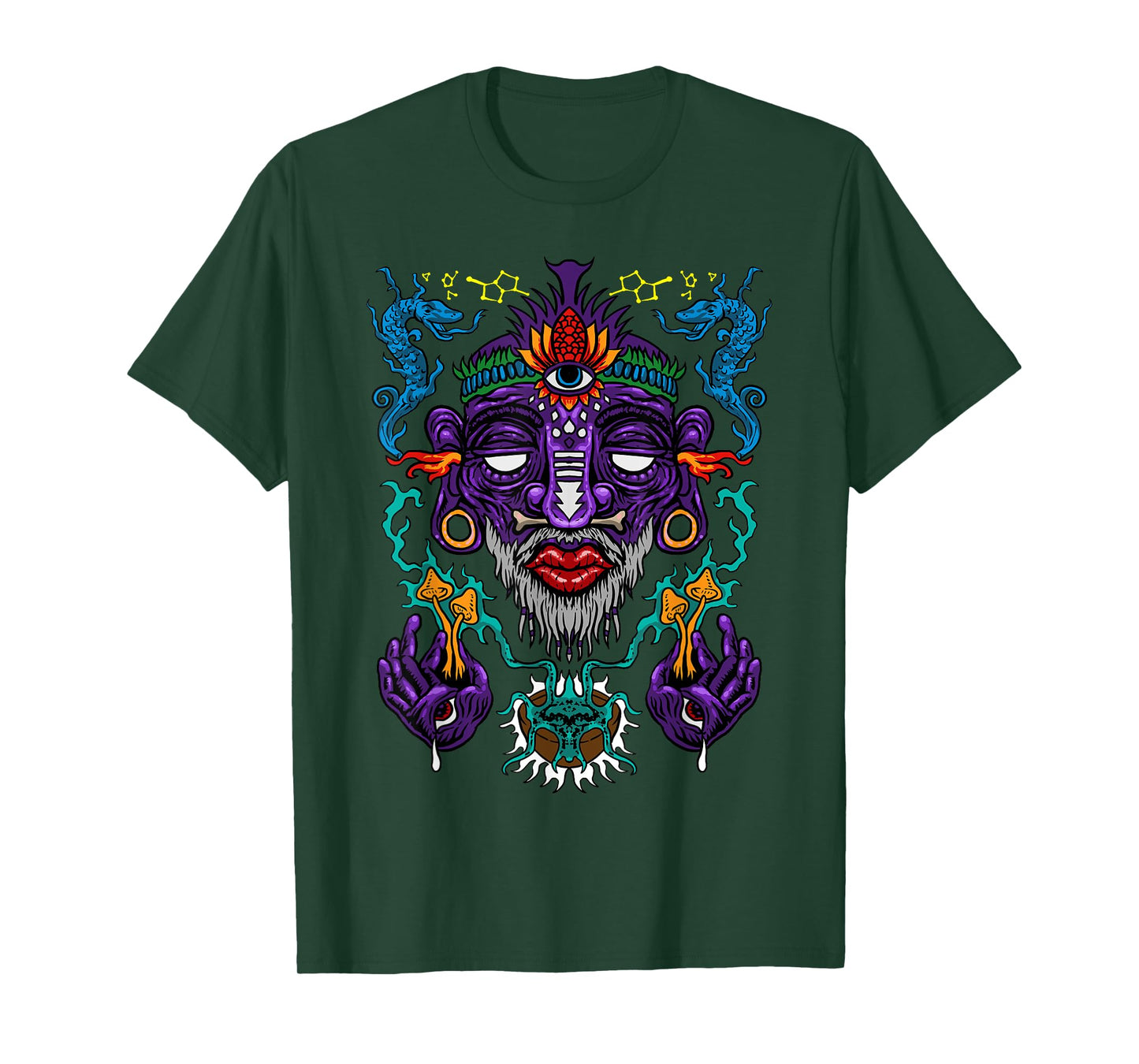 Colorful Witch Doctor | Psychedelic Shaman | Medicine Men T-Shirt
