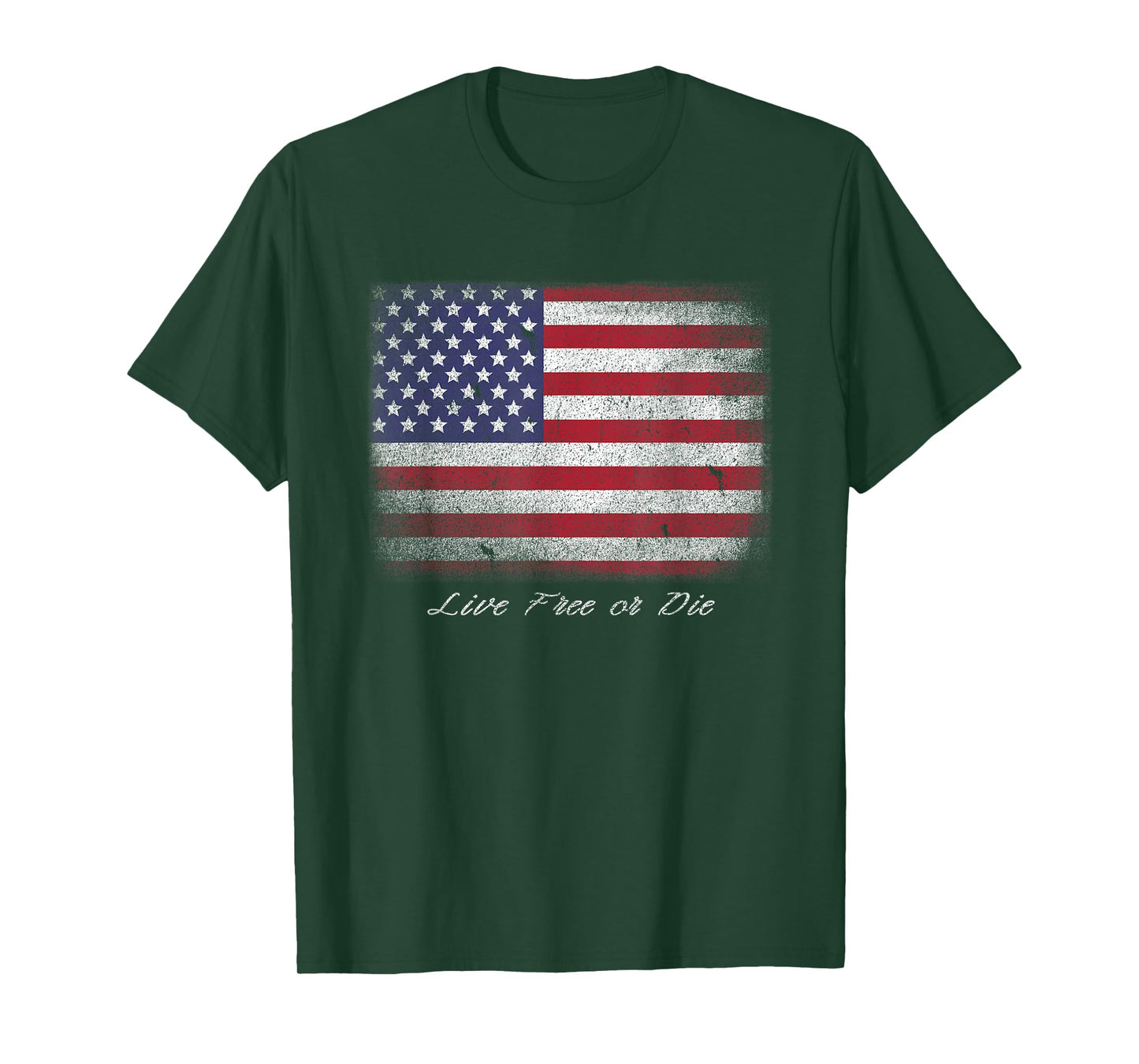 Live Free or Die T-Shirt Flag Tee T-Shirt