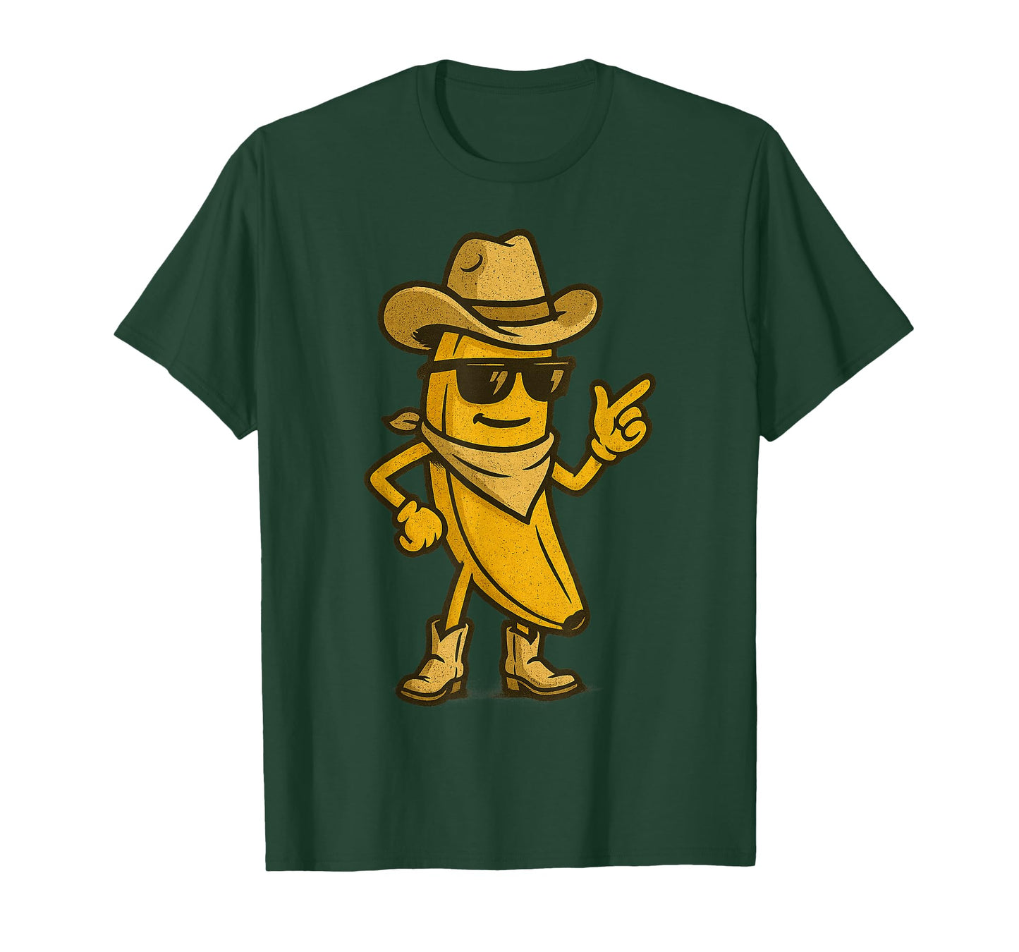 Banana Cowboy Cowgirl Country Western Funny Banana T-Shirt