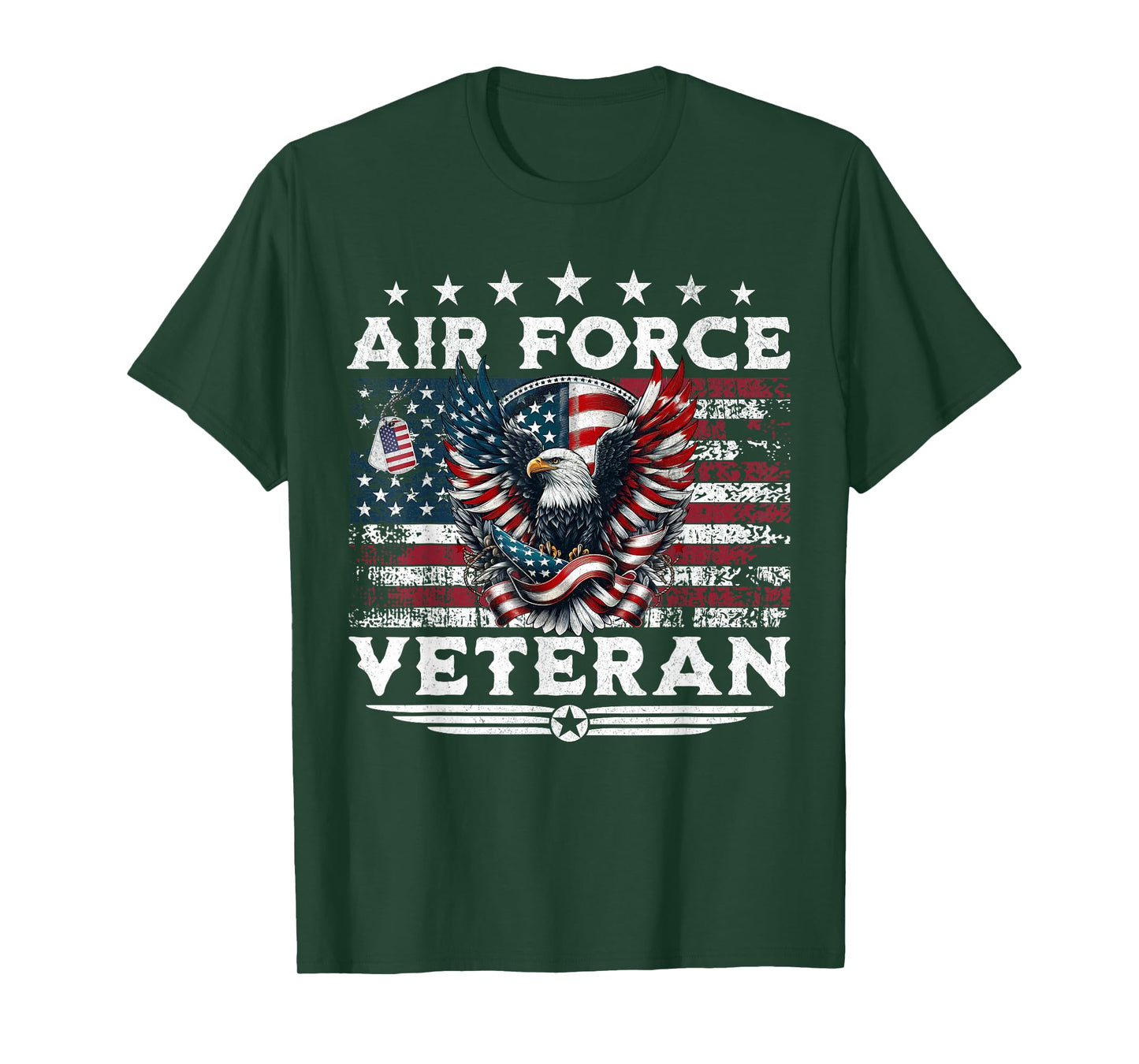 Veteran US Air Force American USA Flag Patriotic Veterans T-Shirt
