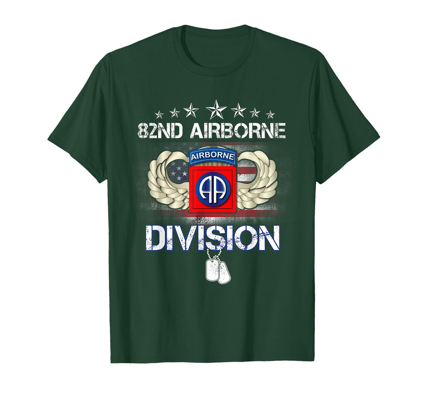 U.S. 82nd Airborne Division Vintage American Flag Gifts T-Shirt