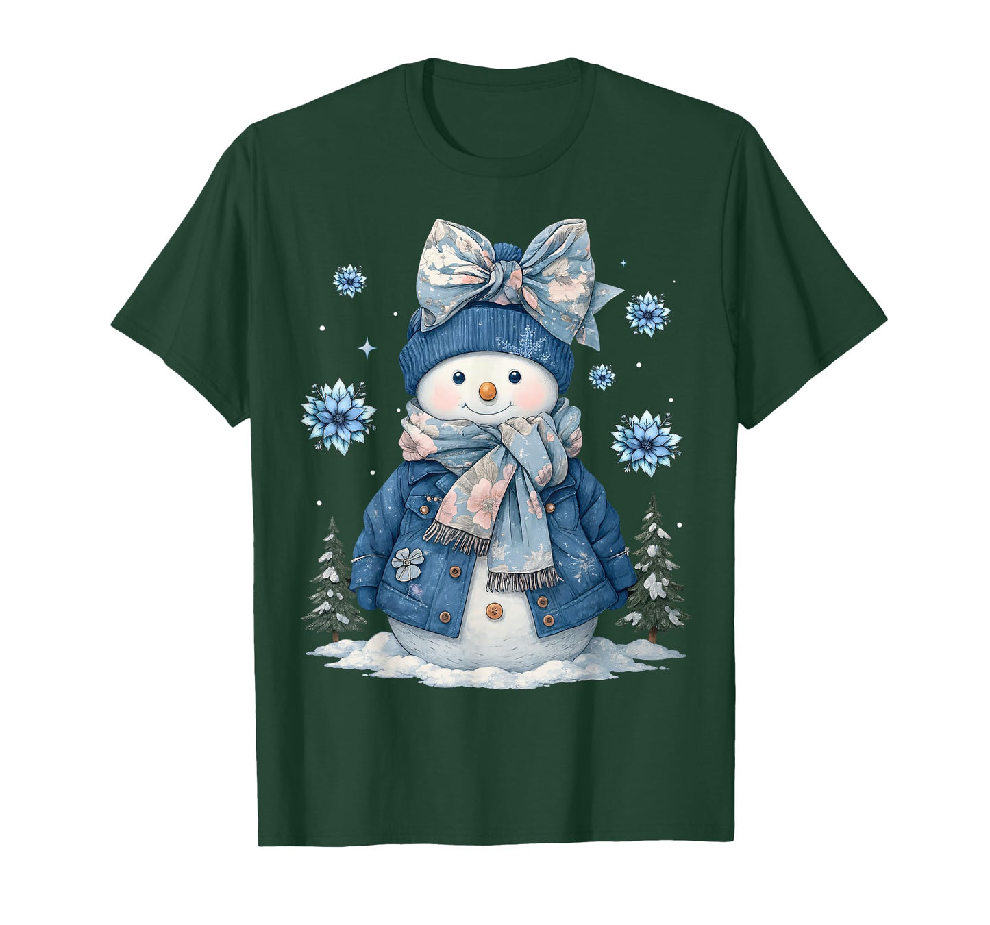 Snowman for Women Men Kids Grandkids Christmas T-Shirt