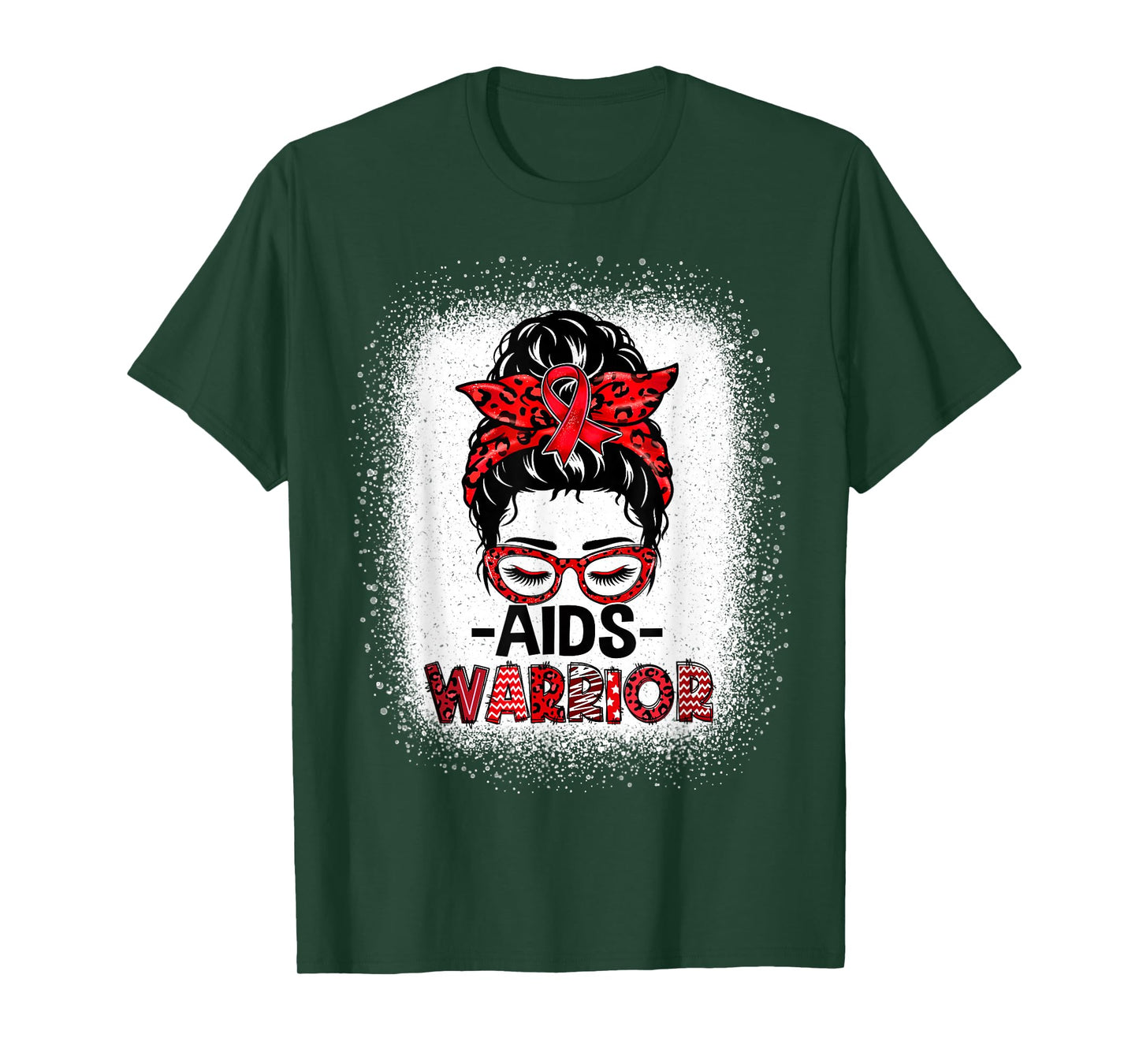 Aids Warrior Red Ribbon World Aids Day Hiv Aids Awareness T-Shirt