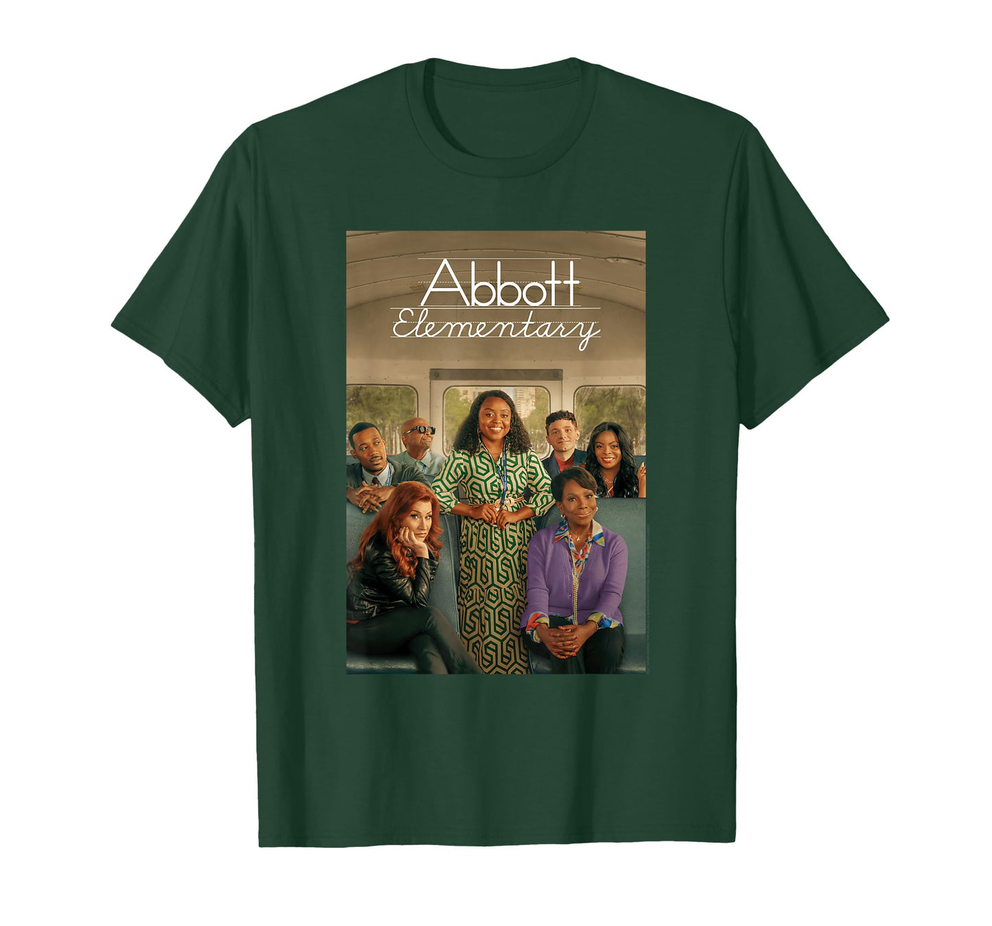 Abbott Elementary Poster with Teachers Funny TV Show T-Shirt