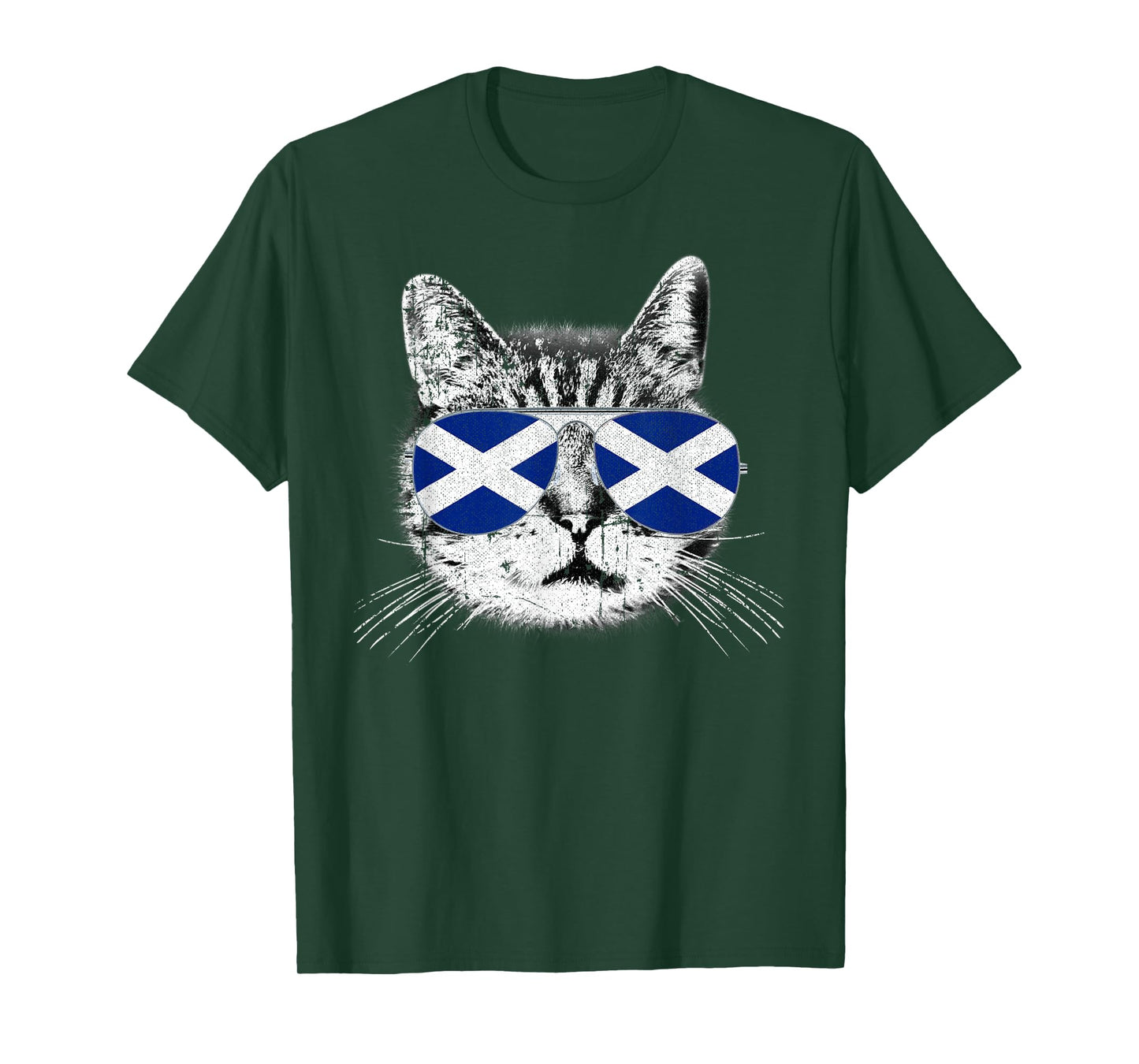 Scotland Scottish Flag Scot Cat Pride UK Men Women Gift T-Shirt