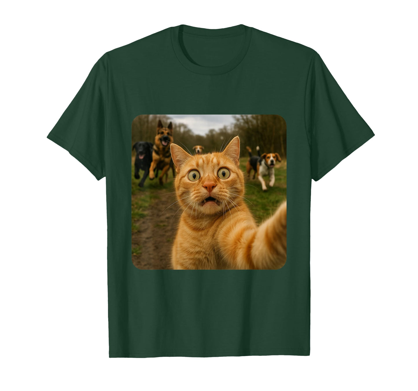Funny Cat Selfie Design T-Shirt