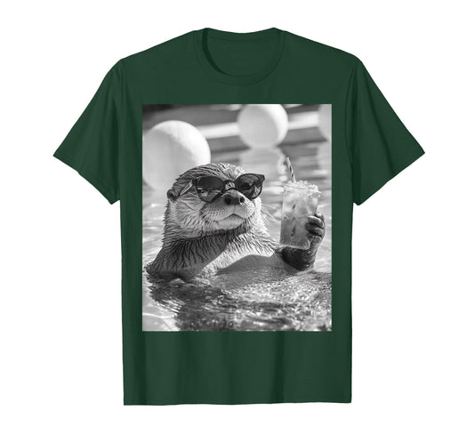 Cool Otter Selfie T-Shirt