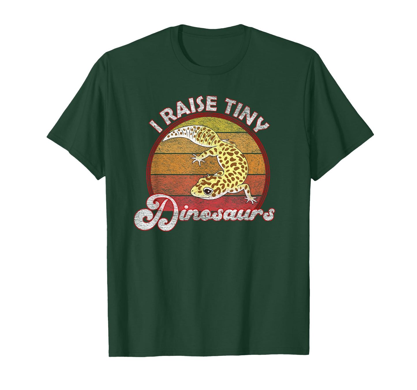 I Raise Tiny Dinosaurs Leopard Gecko Mom Dad Reptile Pet T-Shirt